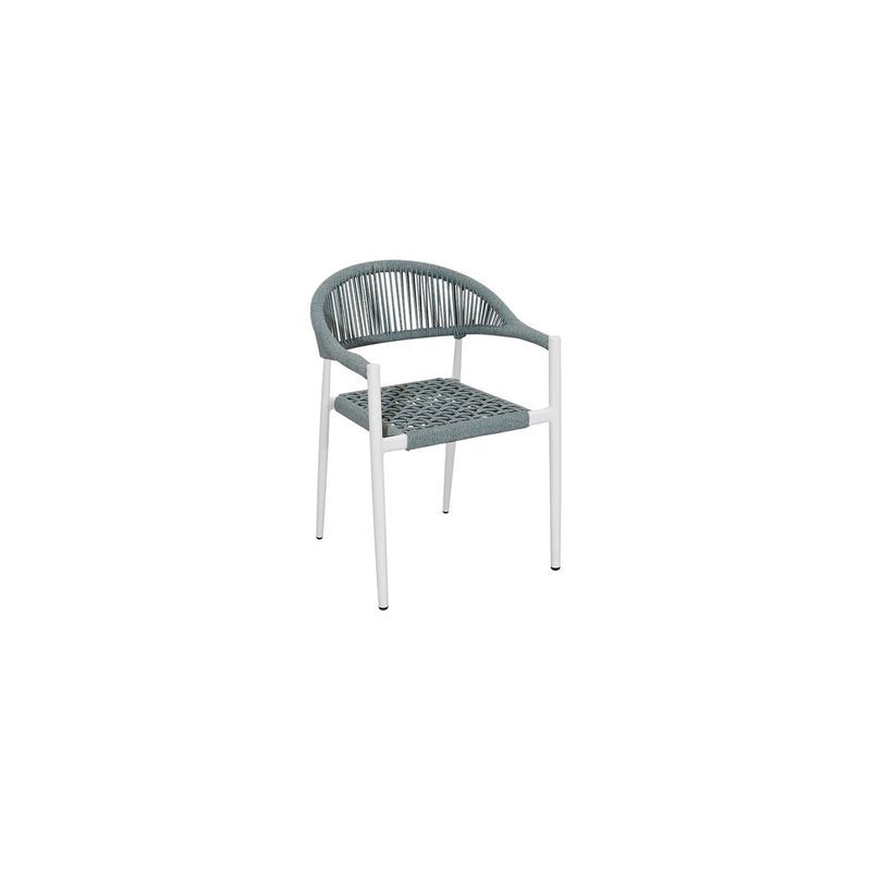 Magpie Aluminium And Rope Dining Chair
