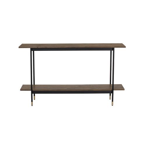 HAMILTON Console Table Solid Acacia Wood 140cm - Toffee