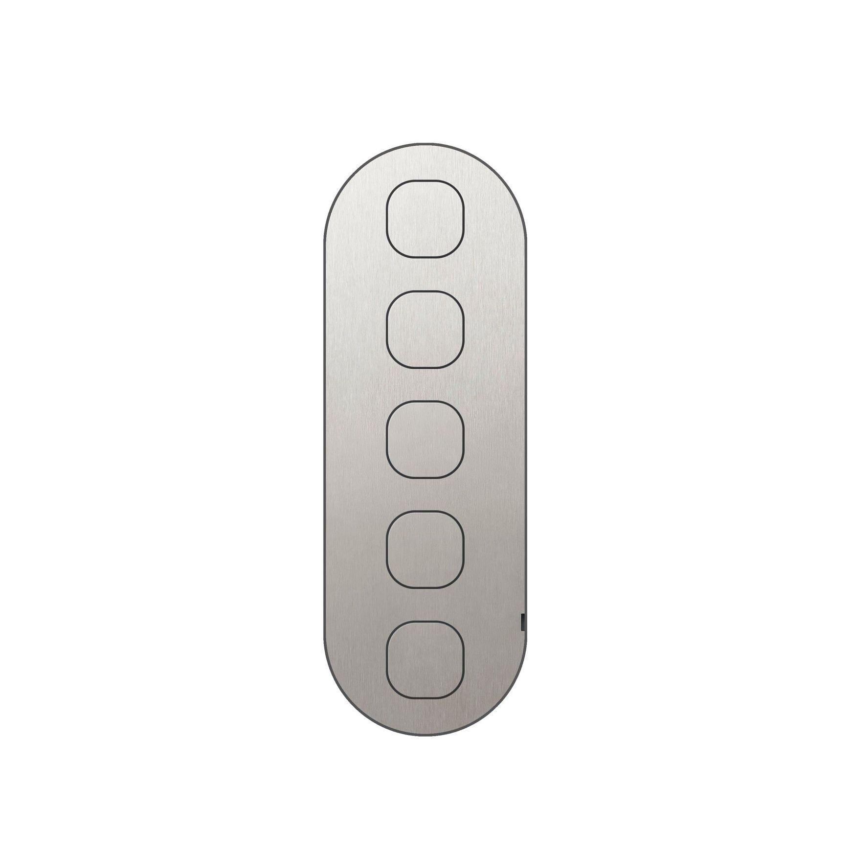 13 Carbon 5 Gang Switch Grid Faceplate