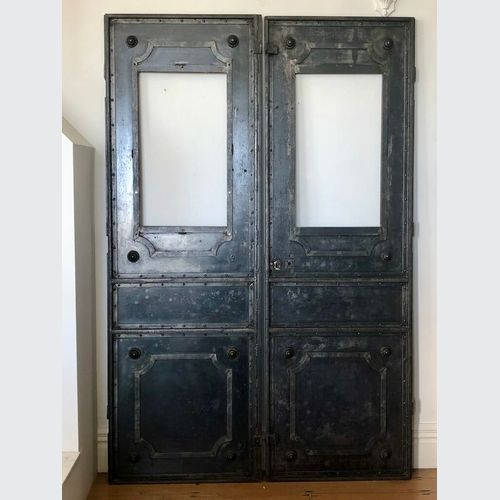 Fabulous Pair Of Steel Doors C.1920