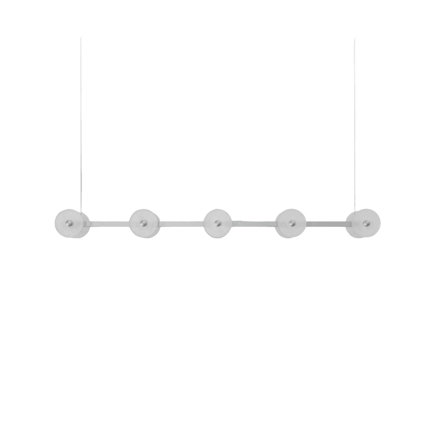 Coral Linear Bar Pendant - Frosted Glass