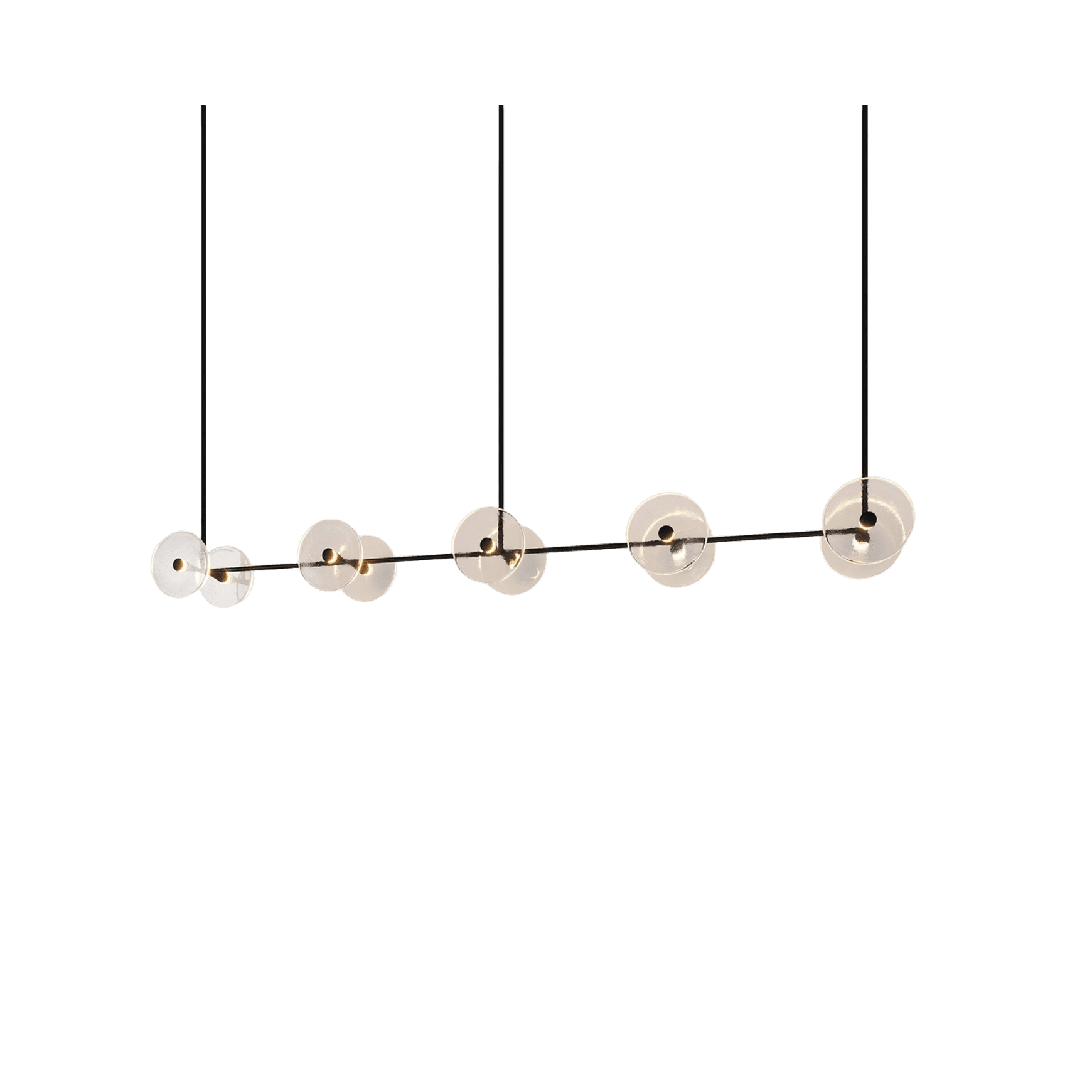 Coral Linear Rod Pendant (Ten Coral Pieces)