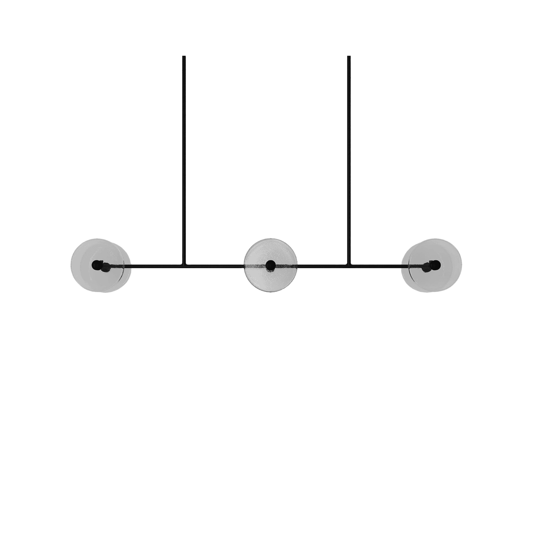Coral Linear Rod Pendant (Six Coral Pieces)