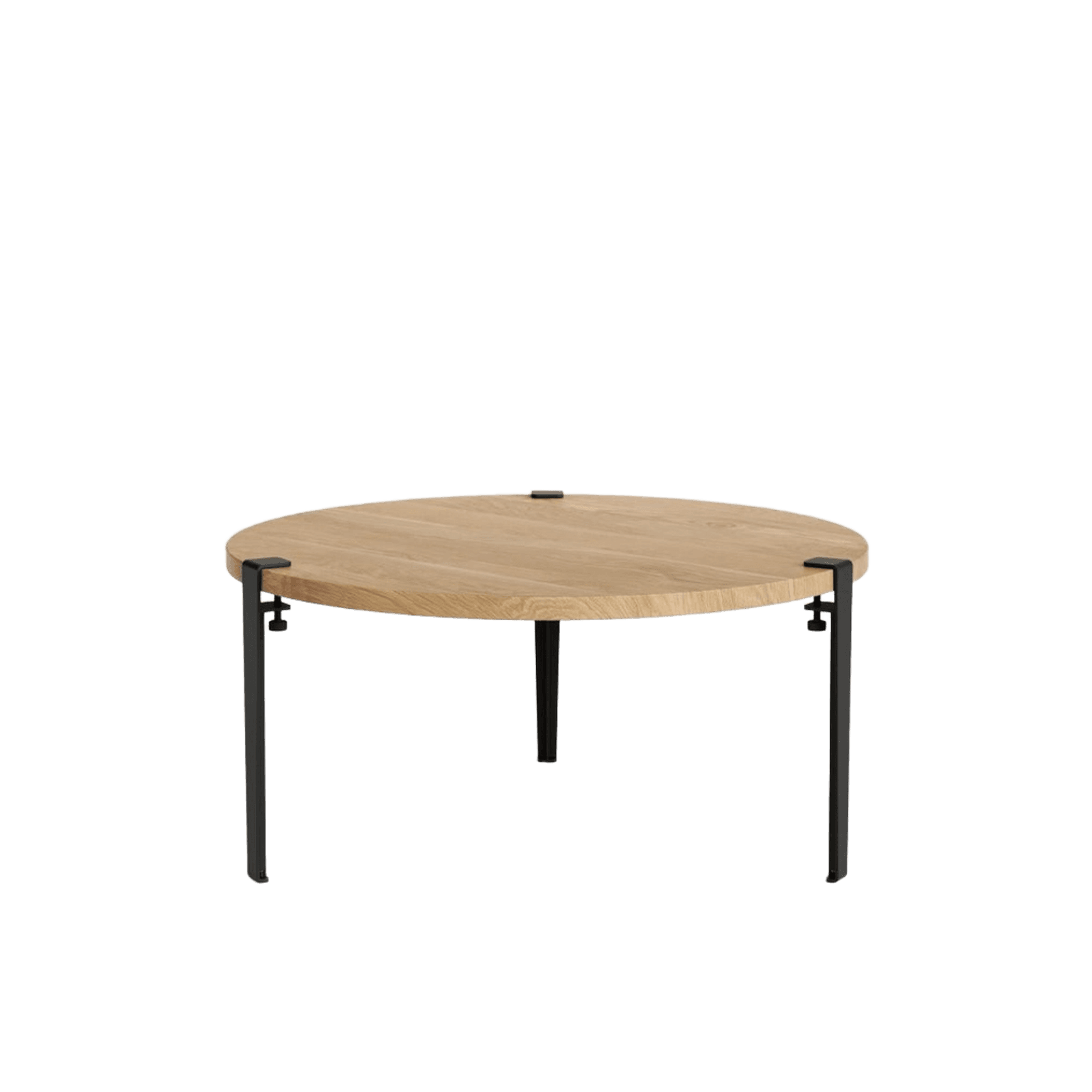Tiptoe Round Coffee Table - Solid Oak