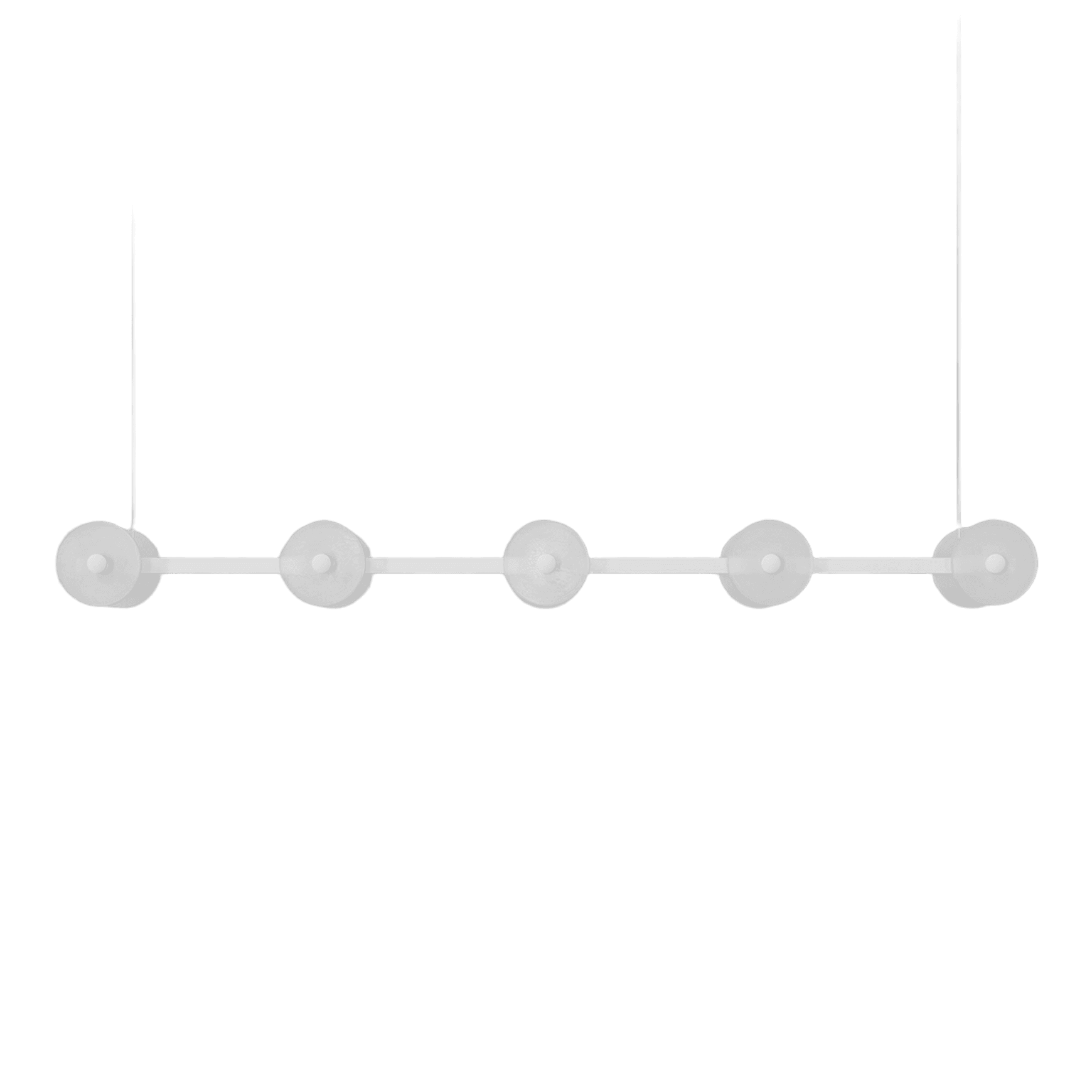 Coral Linear Bar Pendant - Frosted Glass