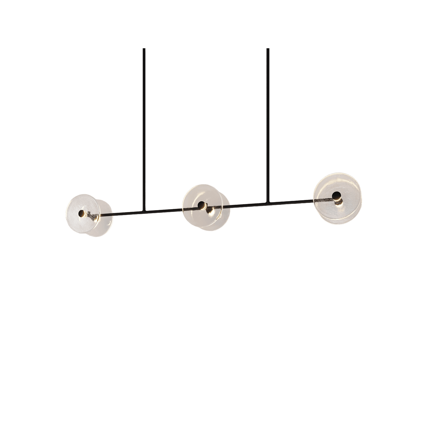 Coral Linear Rod Pendant (Six Coral Pieces)