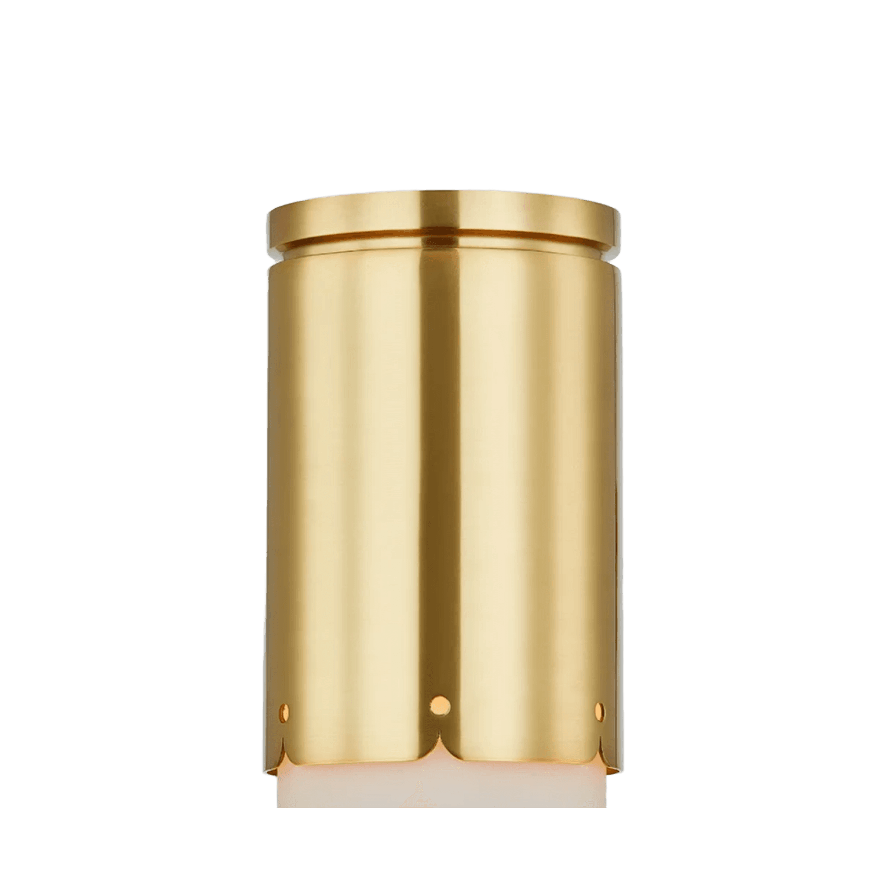 Addie 1 Light Flush Mount In Aged Brass