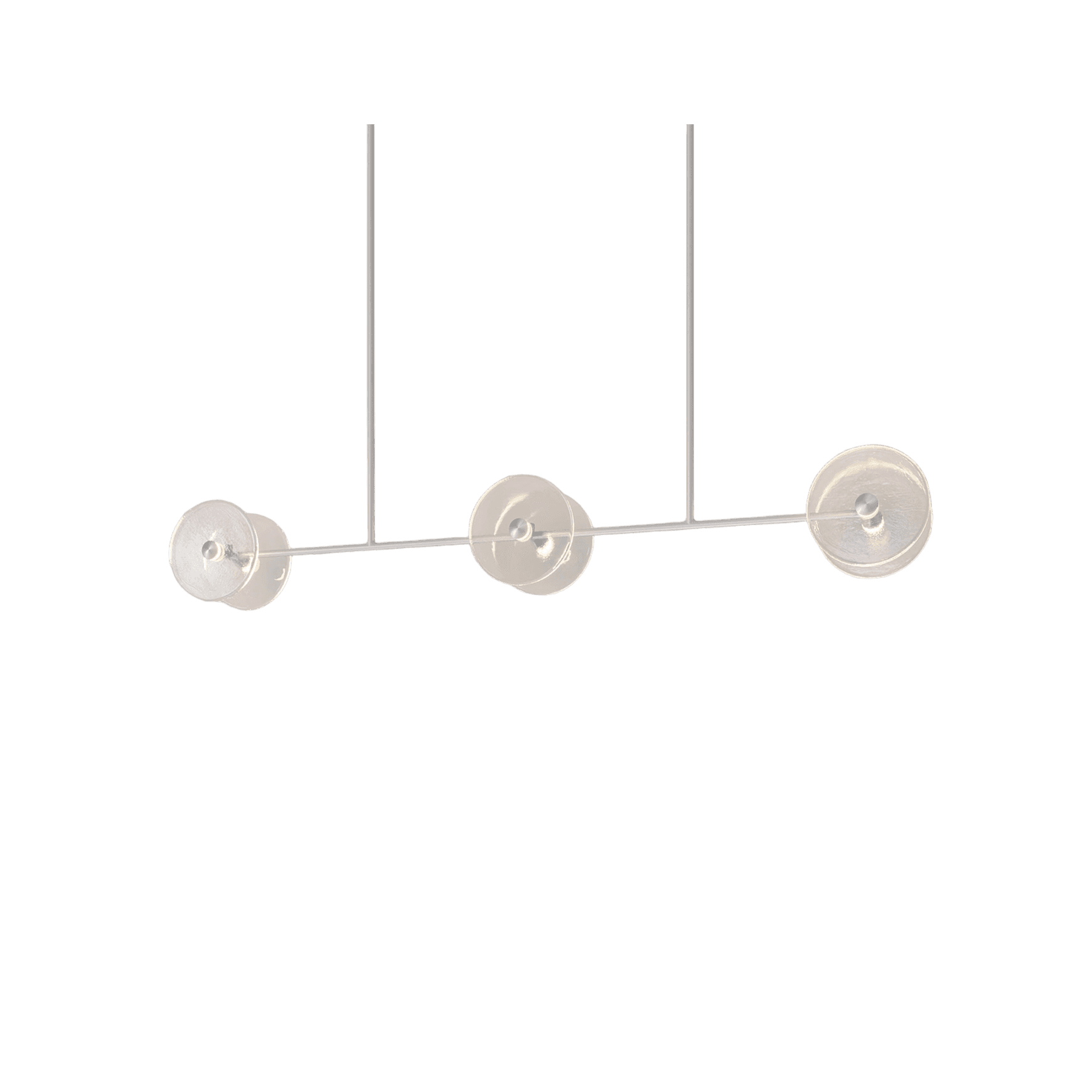 Coral Linear Rod Pendant (Six Coral Pieces)