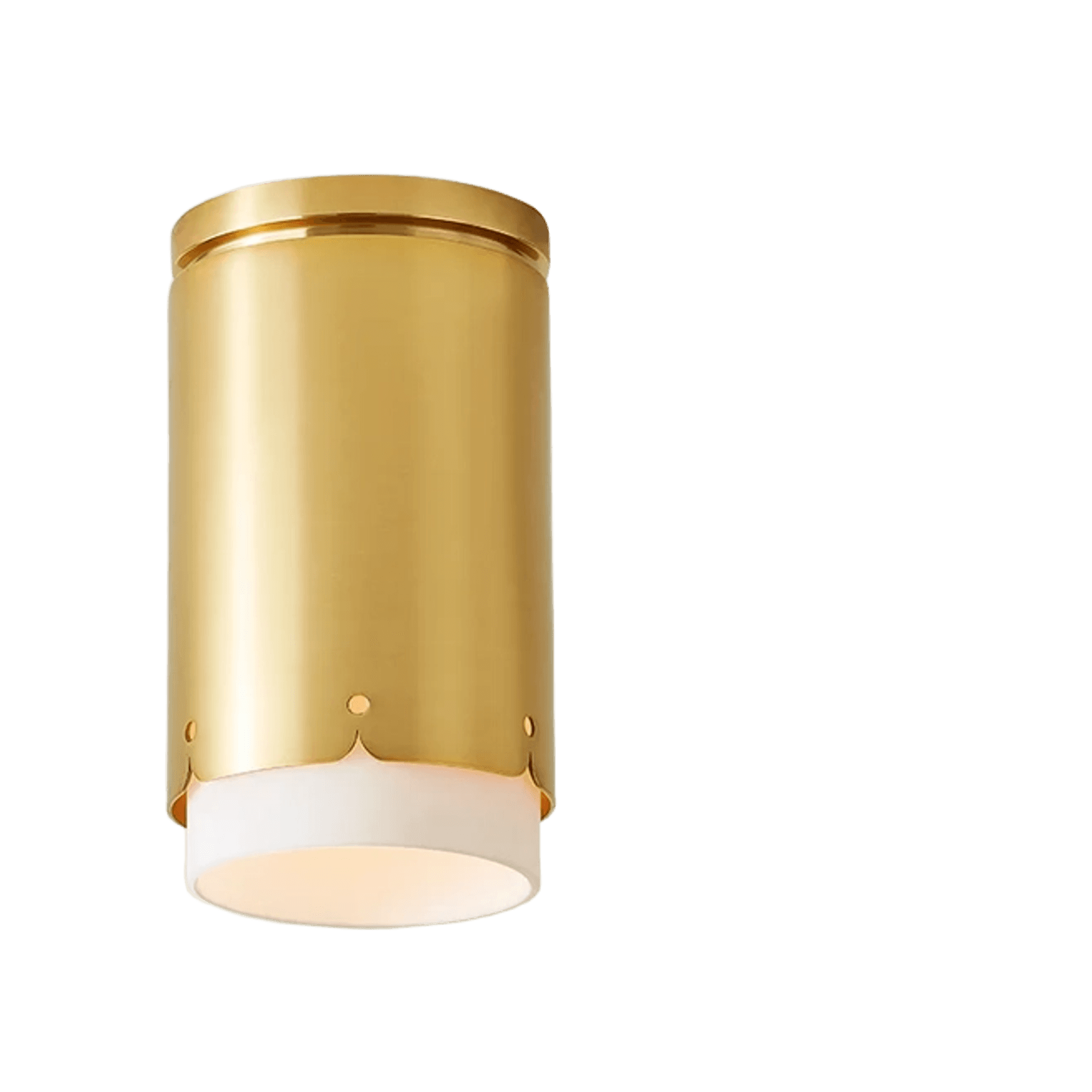 Addie 1 Light Flush Mount In Aged Brass