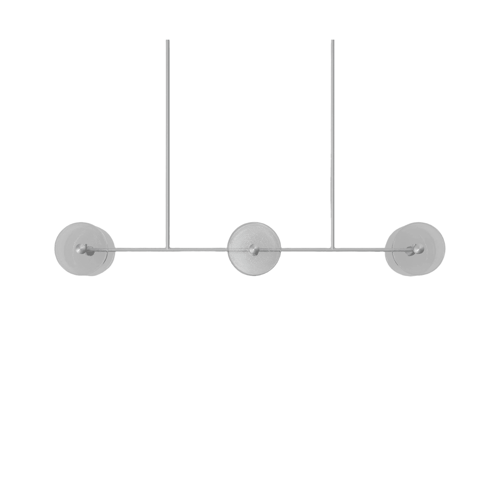 Coral Linear Rod Pendant (Six Coral Pieces)
