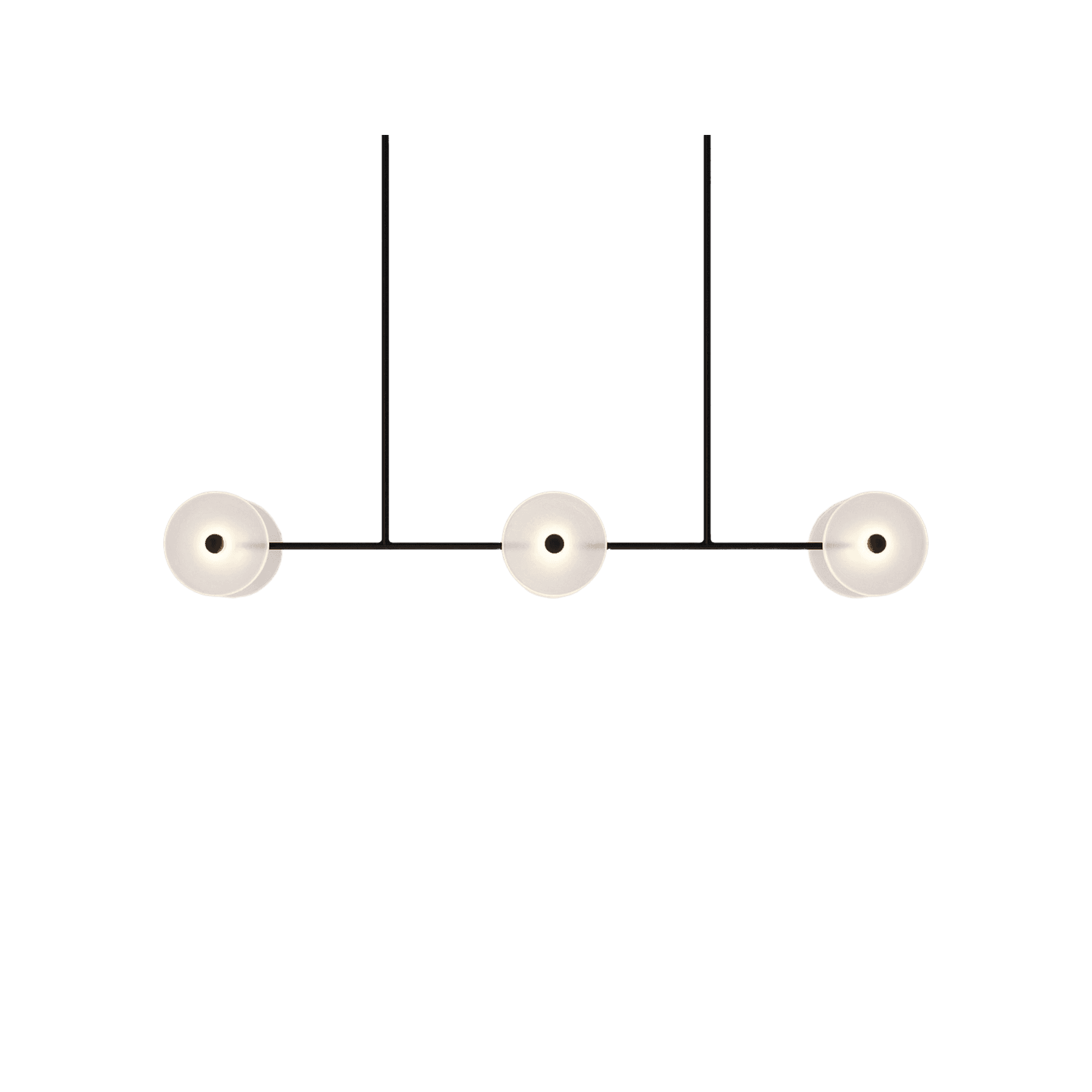 Coral Linear Rod Pendant (Six Coral Pieces)