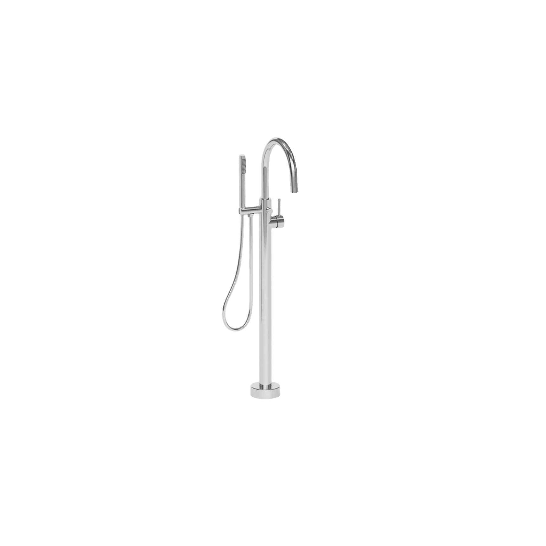 Nature Floorstanding Bath Filler with Hand Spray