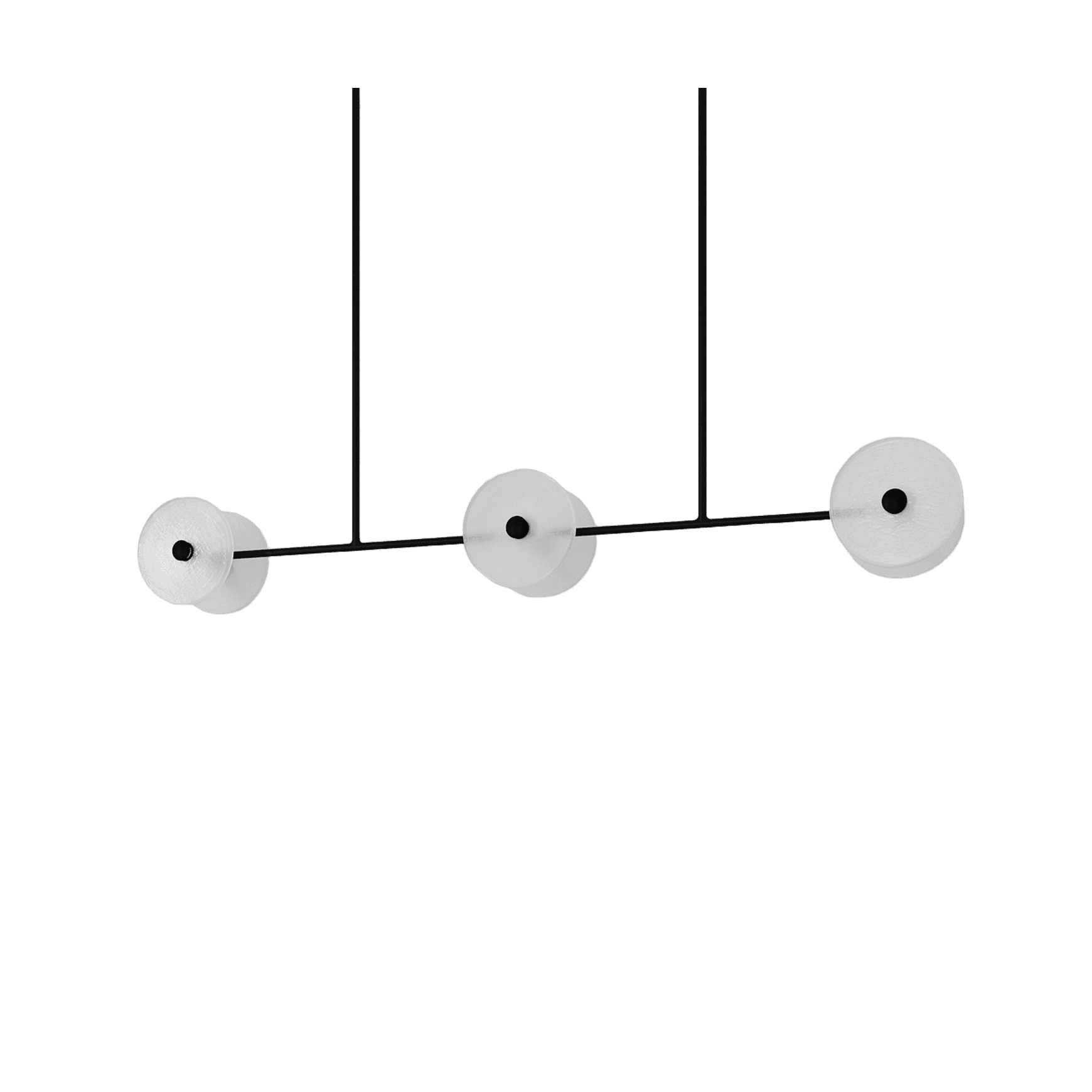 Coral Linear Rod Pendant (Six Coral Pieces)