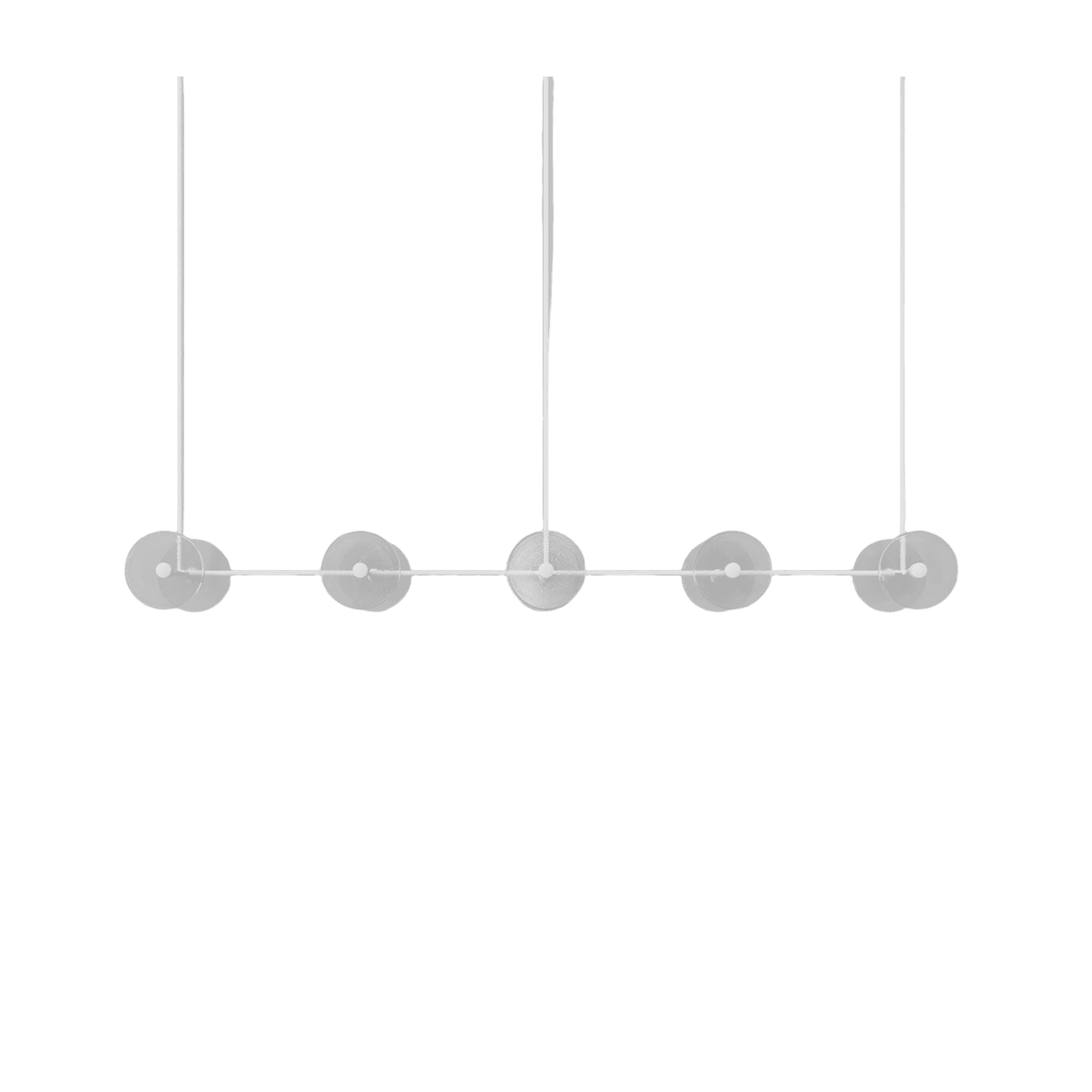 Coral Linear Rod Pendant (Ten Coral Pieces)