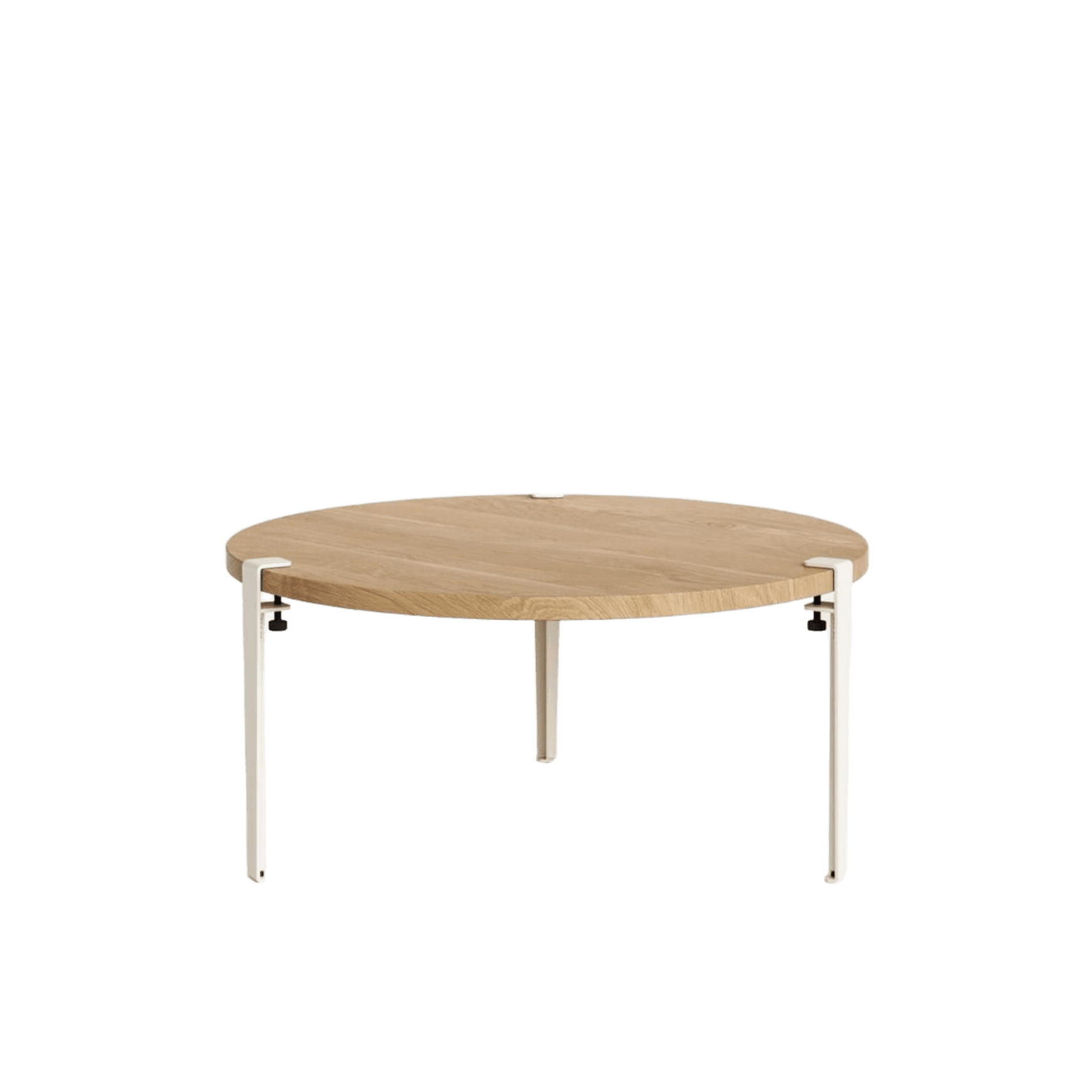 Tiptoe Round Coffee Table - Solid Oak