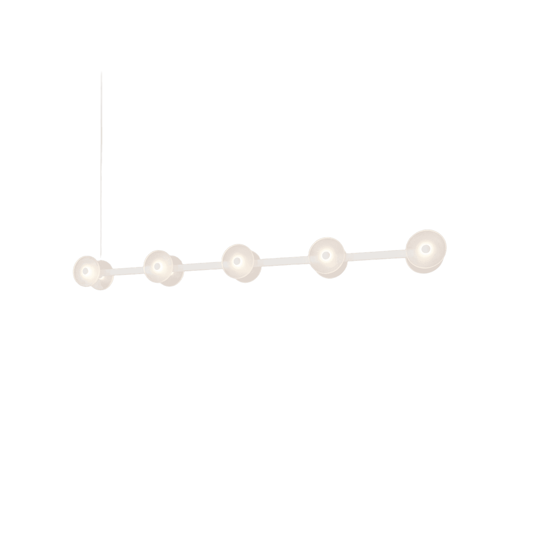Coral Linear Bar Pendant - Frosted Glass