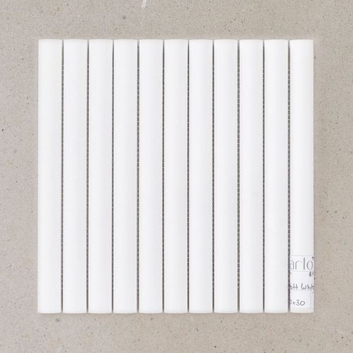 Matt White Flute Tile