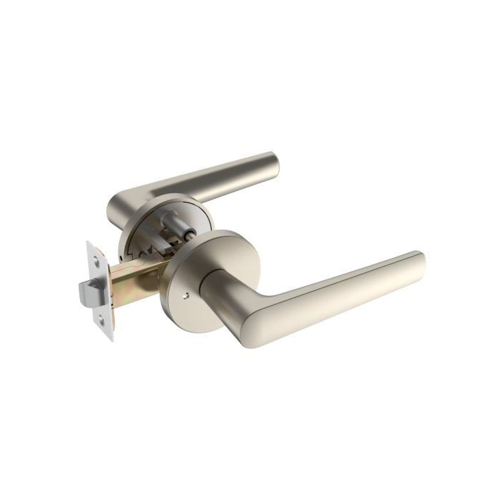 Tui Lever Handle In Matt Brushed Nickel