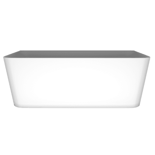 'The Smith' Bath 1700mm Back To Wall Matte White Acrylic