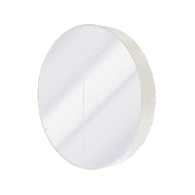 Kzoao 900mm Round White Mirror Cabinet