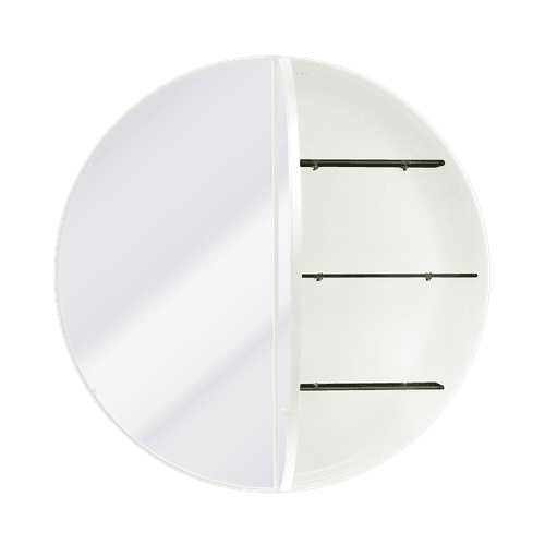 Kzoao 900mm Round White Mirror Cabinet