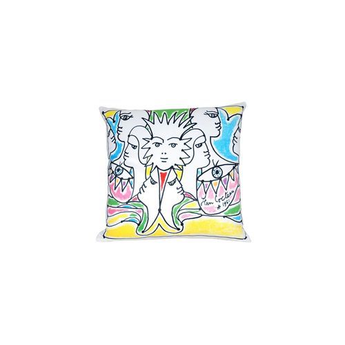 Multi Visages Jean Cocteau Cushion