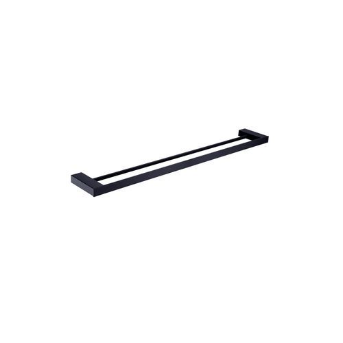 Celia Double Towel Rail 800mm Matte Black