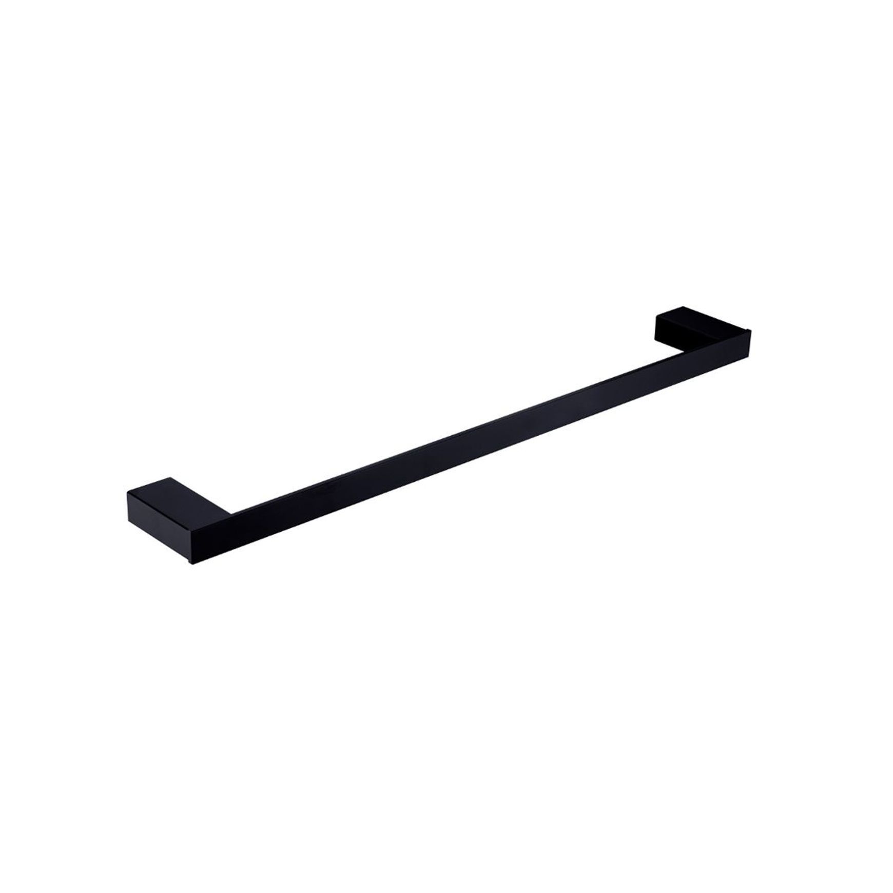 Celia Single Towel Rail 800mm Matte Black