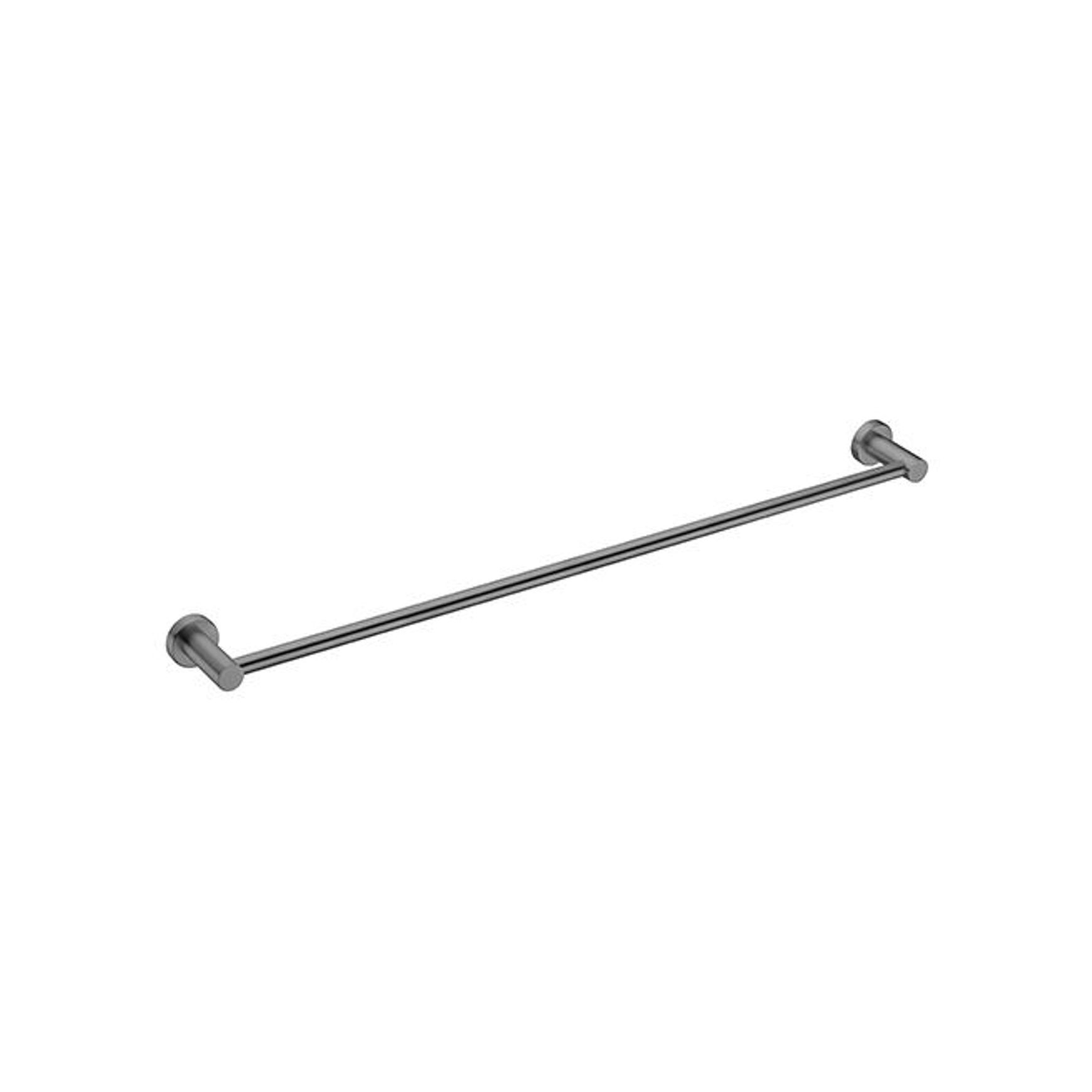 Mecca Single Towel Rail 800mm Gun Metal