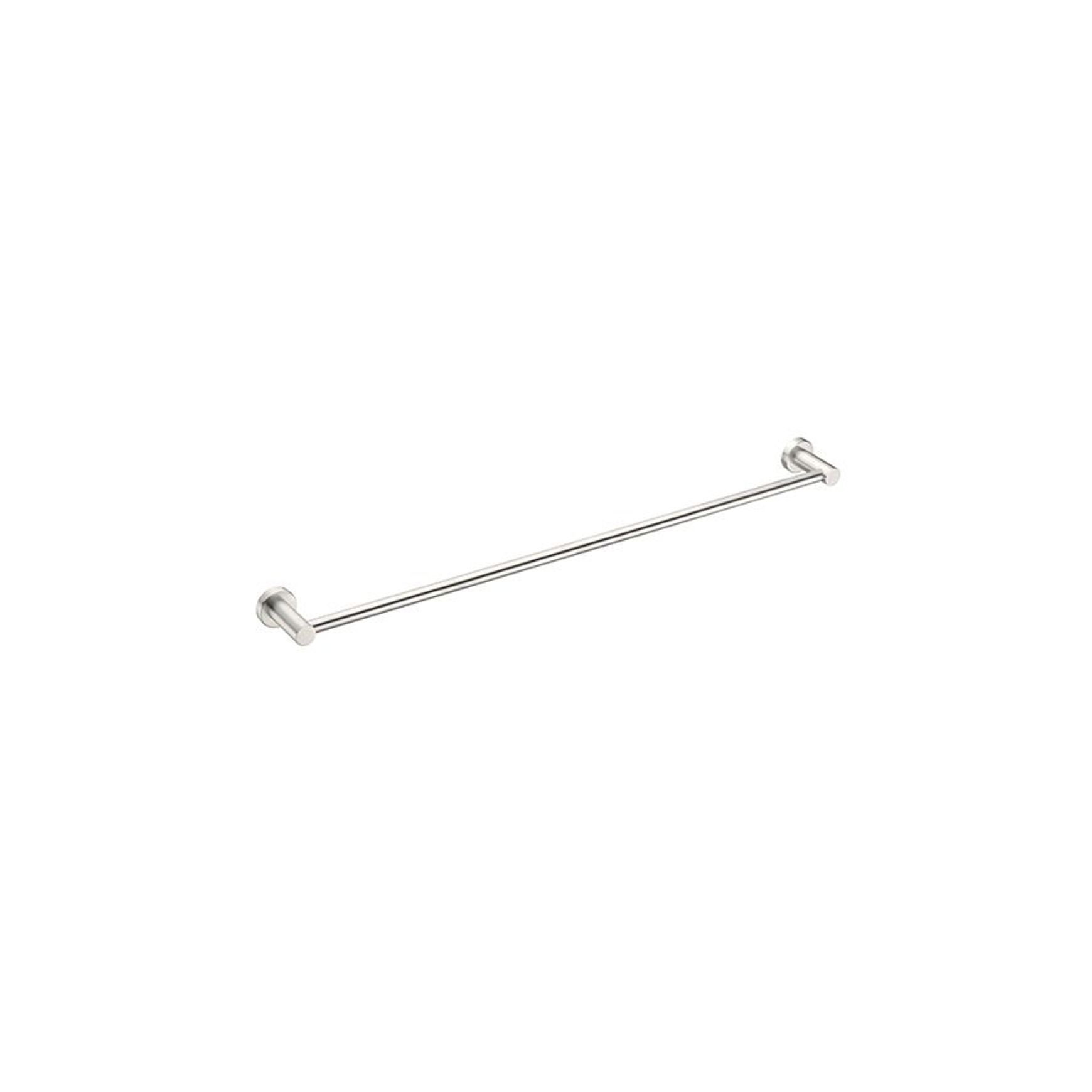 Mecca Single Towel Rail 800mm Brushed Nickel