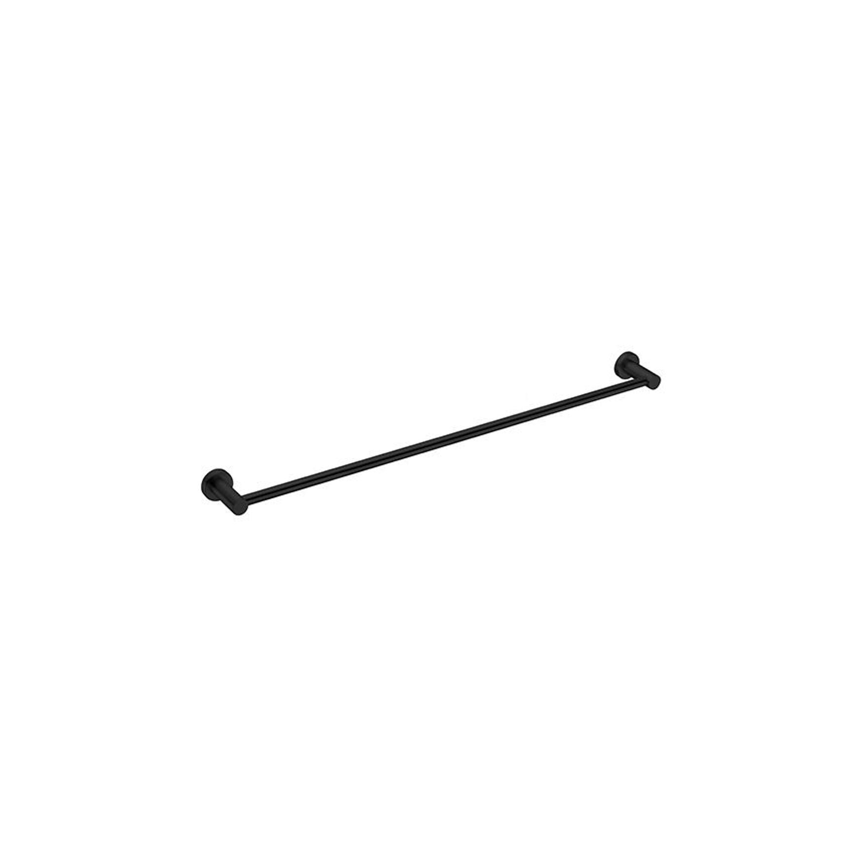 Mecca Single Towel Rail 800mm Matte Black