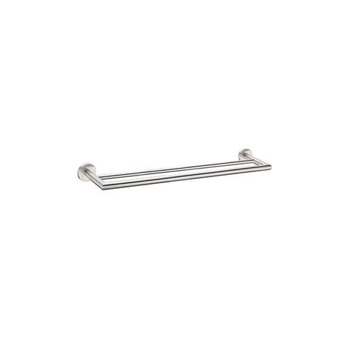 Dolce Double Towel Rail 700mm Brushed Nickel