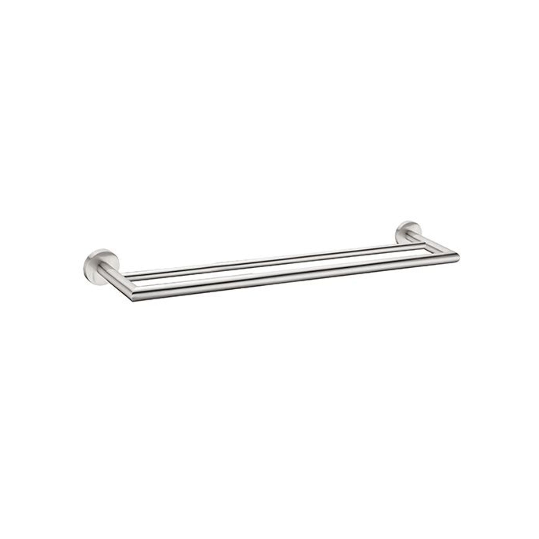 Dolce Double Towel Rail 700mm Brushed Nickel