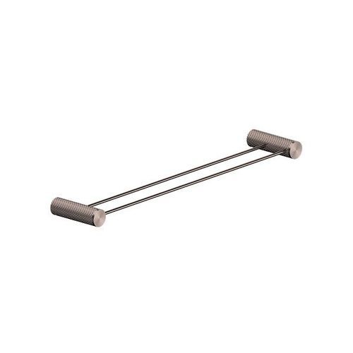 Opal Double Towel Rail 600mm Brushed Bronze