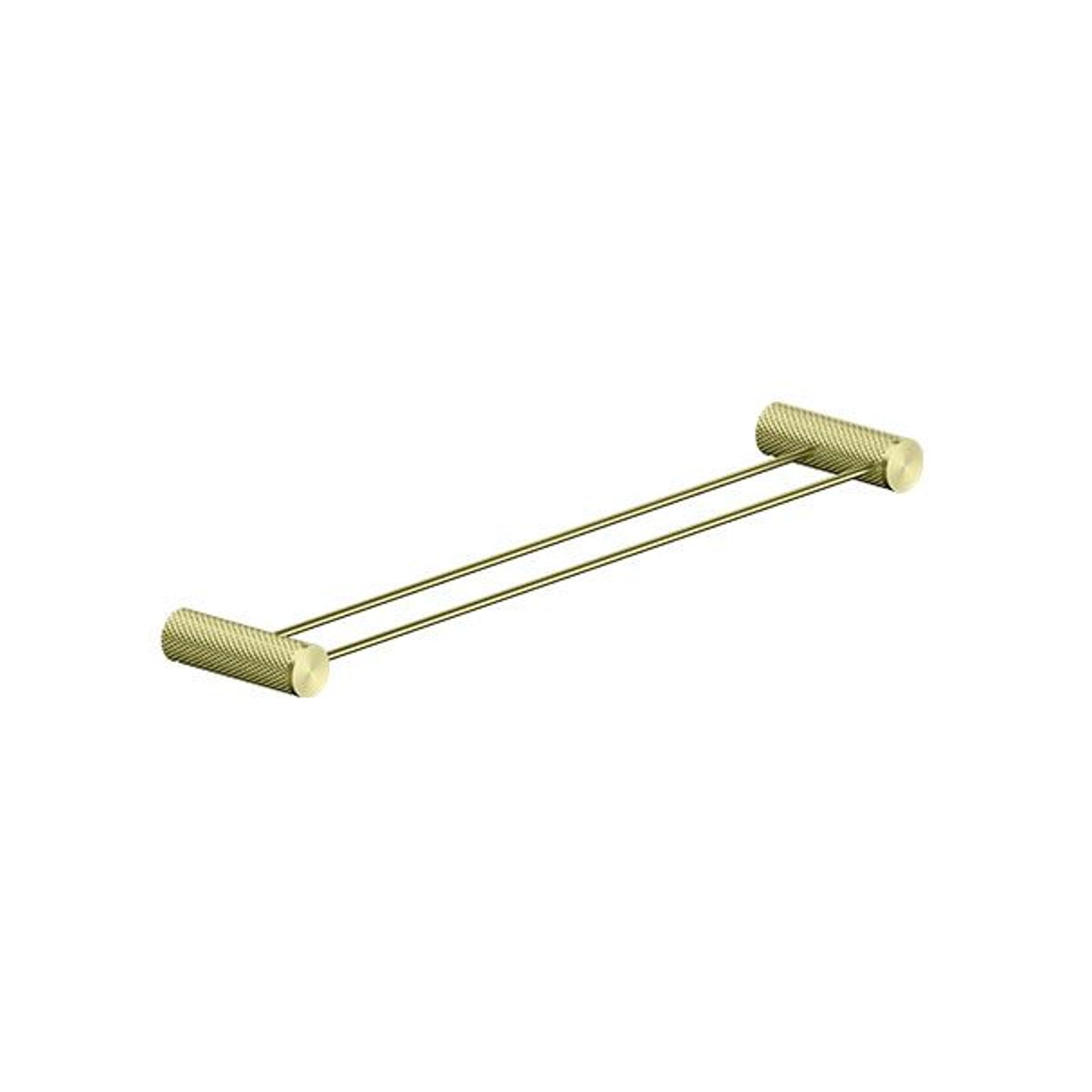 Opal Double Towel Rail 600mm Brushed Gold