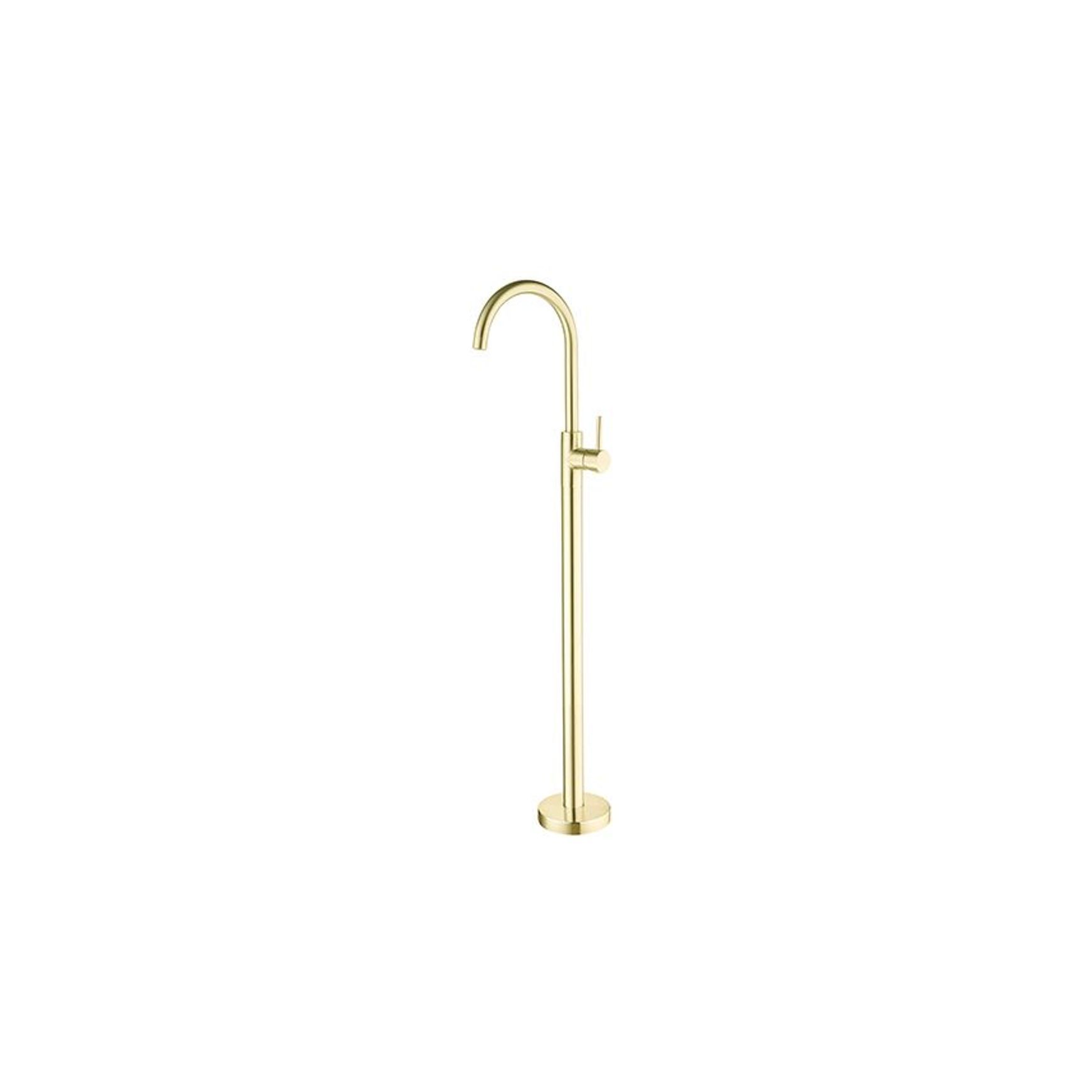 Mecca Freestanding Bath Mixer Brushed Gold