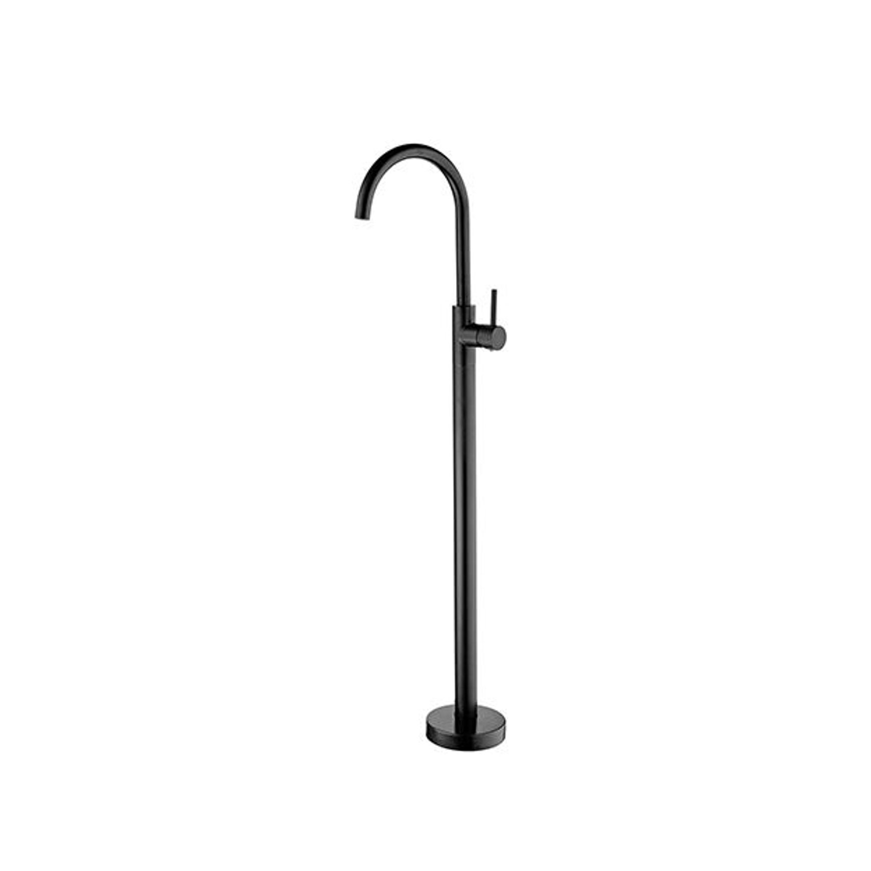 Mecca Freestanding Bath Mixer Matte Black
