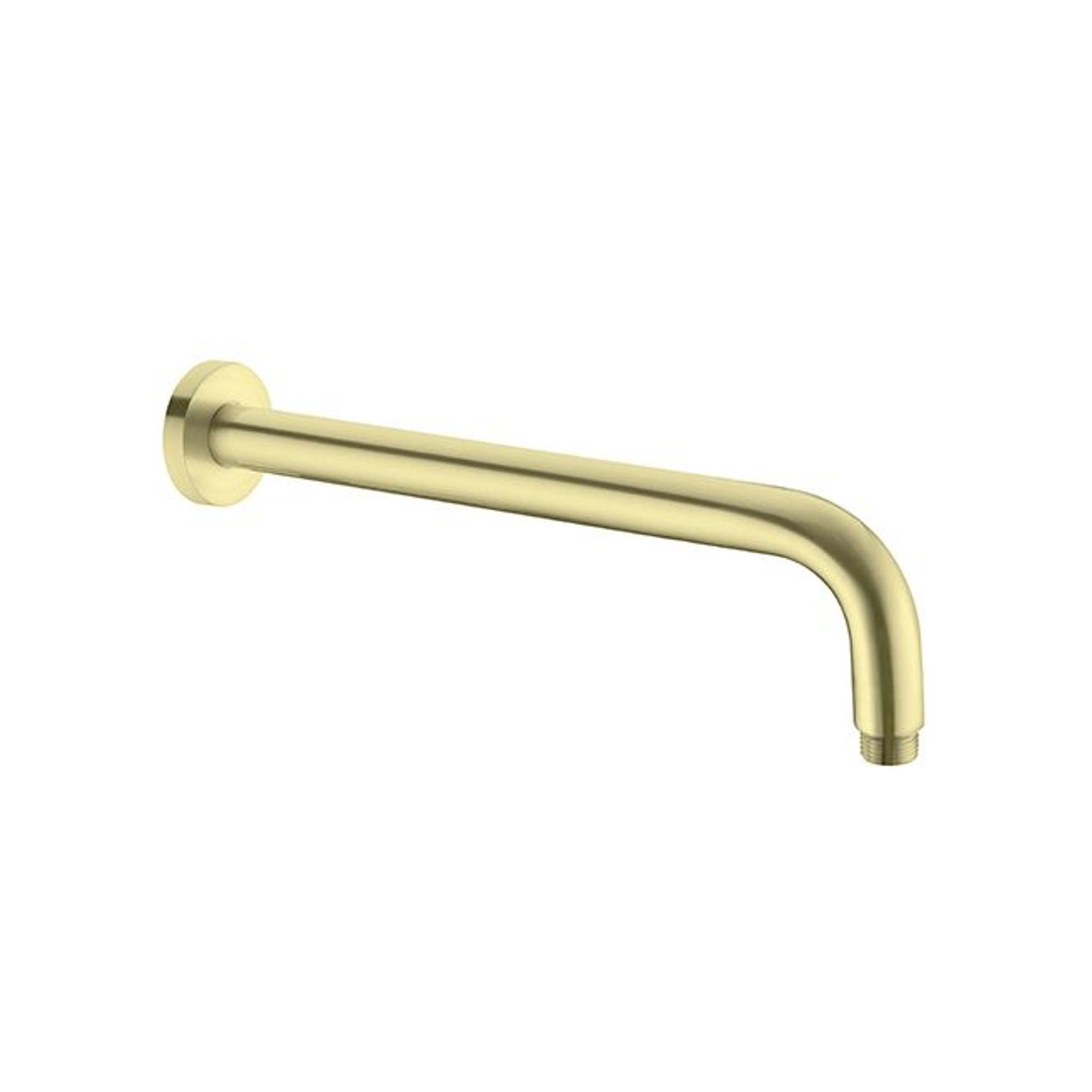 Round Shower Arm 500mm Length Brushed Gold