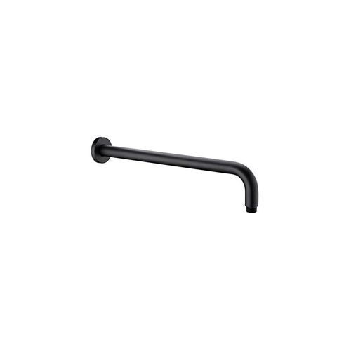 Round Shower Arm 500mm Length Matte Black