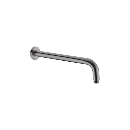 Round Shower Arm 500mm Length Gun Metal