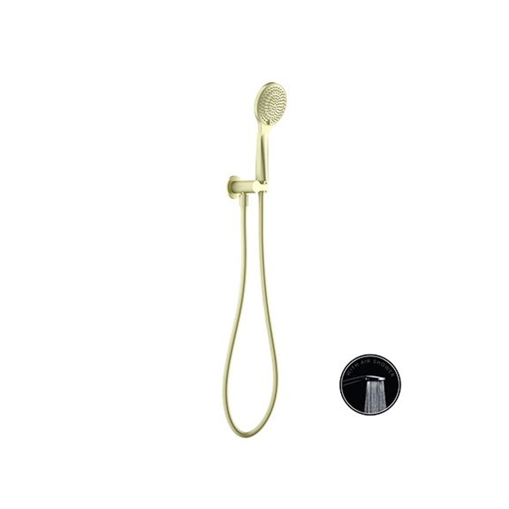 Opal Shower On Bracket With Air Shower Brushed Gold