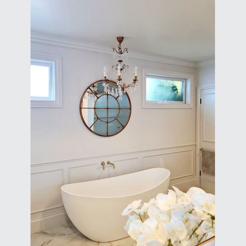 French Styled Round Mirror