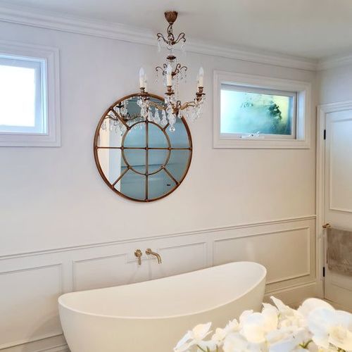 French Styled Round Mirror