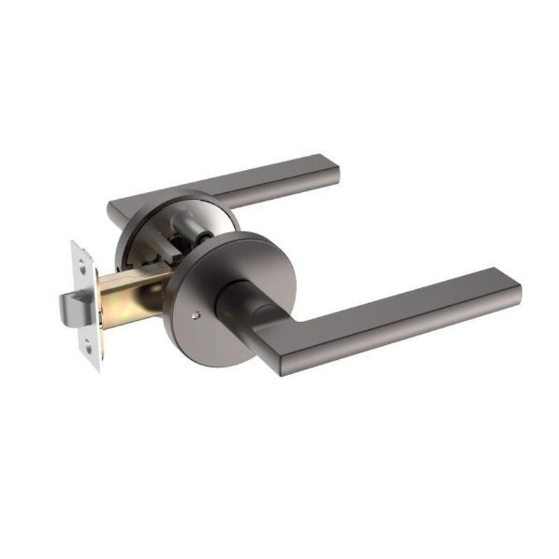 Raglan Lever Handle In Nickel Graphite