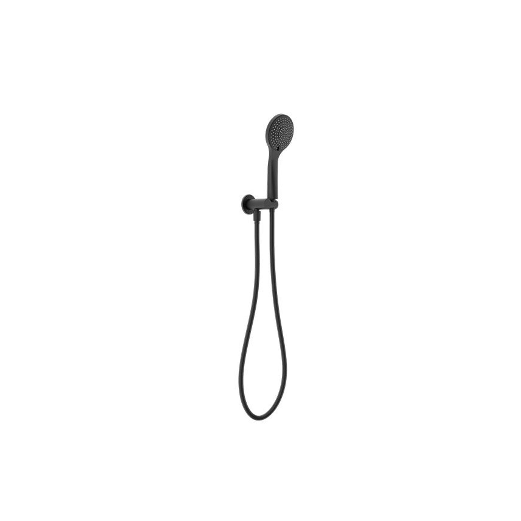 Mecca Shower On Bracket With Air Shower Matte Black