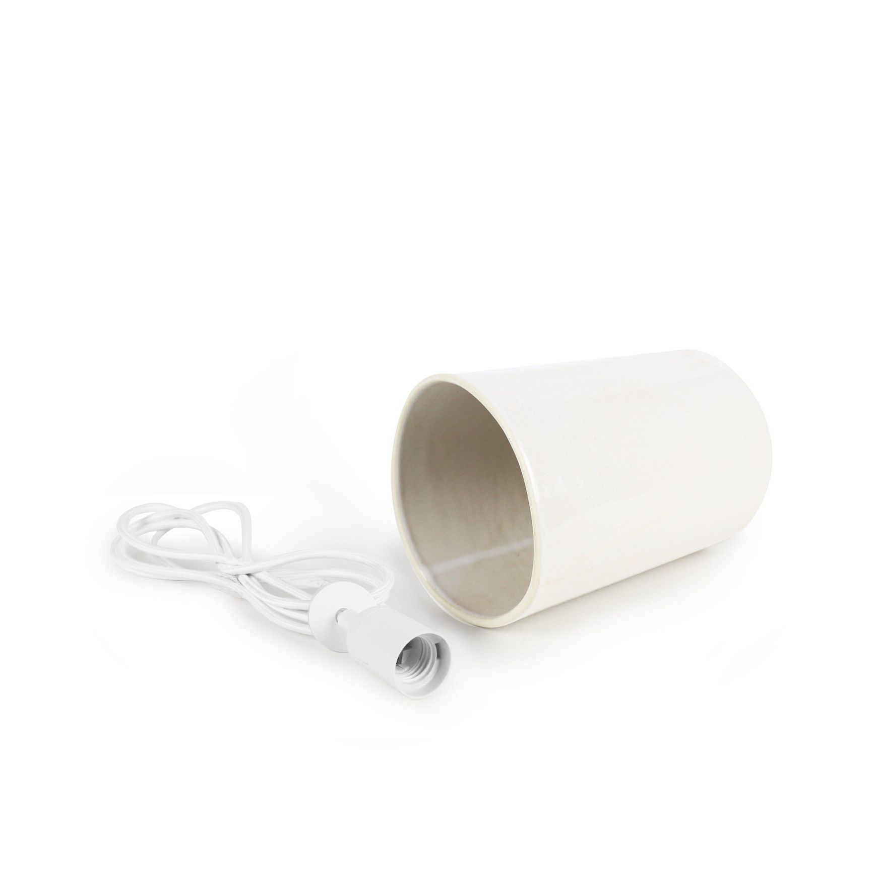 Ceramic Cylinder Pendant Light Small