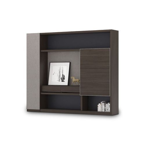 Carter Display Cabinet 2.4M - Coffee & Grey
