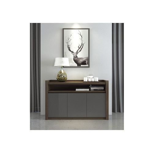 CARTER Credenza/ Sideboard  1.3M - Coffee & Grey