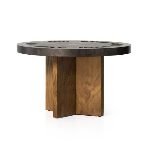 Poker Table in Natural Brown Guanacaste