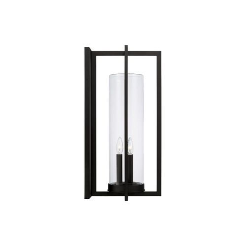 Karter 3 Light Wall Lantern in Black
